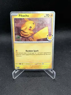 Pokemon: Pikachu - Pokemon Day 30th Anniversary 051/162.. DENTED SEE PICS! - Image 1