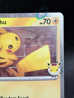 Pokemon: Pikachu - Pokemon Day 30th Anniversary 051/162.. DENTED SEE PICS! - Image 3