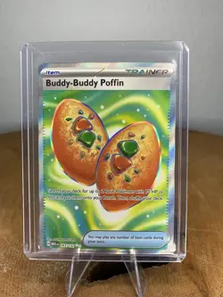 Pokemon Buddy-Buddy Poffin Trainer Item Ultra Rare Holo Me01 167/132 Card - Image 1