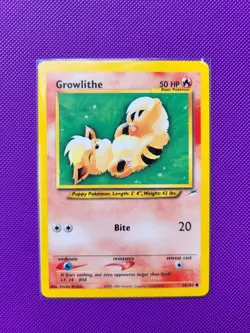 Pokemon TCG Growlithe Neo Destiny Card 68/105 Vintage WOTC - Image 3