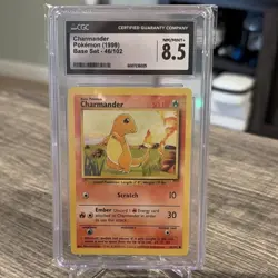 Wizards of the Coast Charmander 46/102 Base Set Regular 1999 English CGC 8.5 - Image 1
