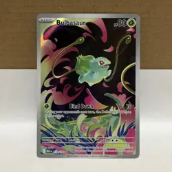Pokemon TCG Bulbasaur 133/132 Mega Evolutions Illustration Rare - Image 1