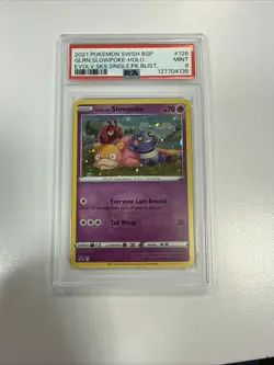 2019-2023 Pokemon SWSH Black Star Promos Galarian Slowpoke Holo #SWSH126 PSA 9 - Image 1