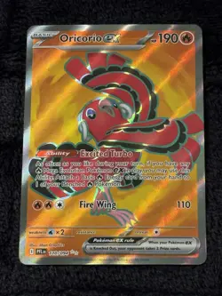 The Pokemon Company Oricorio EX 110/094 Full Art Ultra Rare Holo 190HP English - Image 2