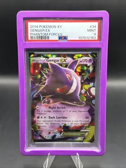 Pokemon Gengar EX 34/119 XY Phantom Forces Ultra Rare Holo PSA 9 English W/Guard - Image 1