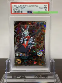 Majin Towa Super Dragon Ball Heroes Card PSA 10 Gem Mint 54/54 - Image 1