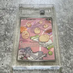 Pokemon Exeggcute Illustration Rare Holo SV08 192/191 TAG 6.5 TCG - Image 1