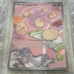 Pokemon Exeggcute Illustration Rare Holo SV08 192/191 TAG 6.5 TCG - Image 2