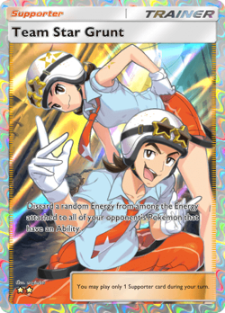 Paldean Wonders "Team Star Grunt" 2 Star Pokemon TCG Pocket "Read Desc" - Image 1