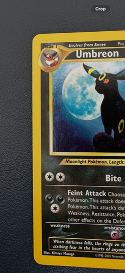ungraded 2001 pokemon neo discovery 13 umbreon-holo - Image 4