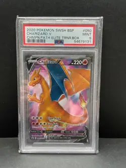 POKEMON TCG CHARIZARD V SWSH050 SWORD AND SHIELD PROMO PSA 9!! - Image 1