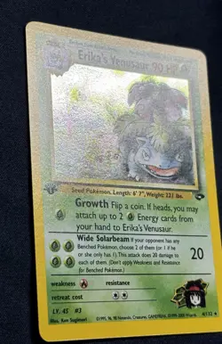 Pokemon Erika's Venusaur, Ivysaur, N’ Bulbasaur 1st Edition - Plant Power 🪴 🧨 - Image 3