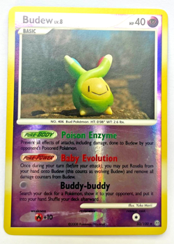Budew 33/100 Stormfront Reverse Holo Pokemon TCG Yuka Morii Artwork LP/NM - Image 1