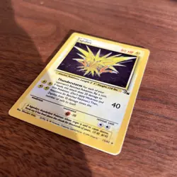 1999 Pokemon Fossil Set #15 Original Unlimited Holo Rare Zapdos Ungraded - Image 4