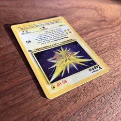 1999 Pokemon Fossil Set #15 Original Unlimited Holo Rare Zapdos Ungraded - Image 5