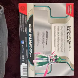 Pokemon Iron Valiant ex Box Booster Promo 2023 English TCG Sealed - Image 2