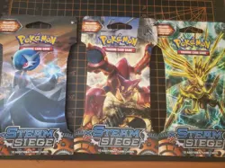 Pokemon Lot XY Steam Siege Sleeved Booster Pack New Factory Sealed X3 Random Art - Image 1