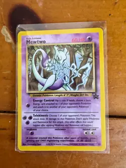 Pokemon Mewtwo 12/53 WOTC Promo LP - Image 1