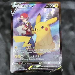 Pokemon TCG Pikachu V TG16/TG30 Lost Origin Trainer Gallery Holo Rare NM ⚡ - Image 3