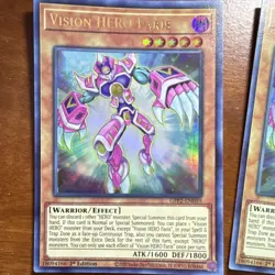 Yu-Gi-Oh! Vision HERO Witch Raider, Faris, Vyon Foil Lot 1st Edition - Image 3