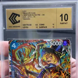 Carte One Piece TCG - SABO OP10-049 TR - French - CCC Grading 10 Gold - Image 3