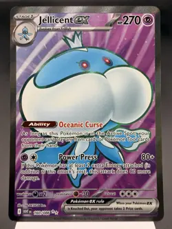 Jellicent ex 160/086 - Full Art Ultra Rare - White Flare Pokemon Card NM - Image 1