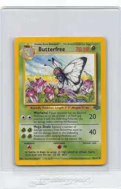 BUTTERFREE 33/64 - Jungle Set - VINTAGE WOTC POKEMON CARD - UNLIMITED - NM - Image 1