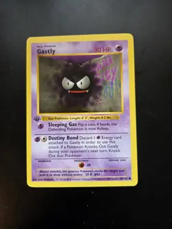 Pokemon Gastly Base Set Shadowless 1st Edition Common Card 50/102 30 HP 1999 - Image 1