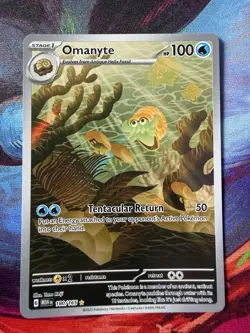 Omanyte - 180/165 - 151 - Illustration Rare - Pokemon Card - Image 1
