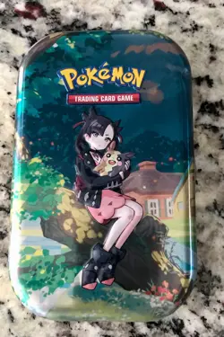 Pokemon Trading Card Crown Zenith Marnie, Morpeko Mini Tin, 50 Mixed Cards #102 - Image 1