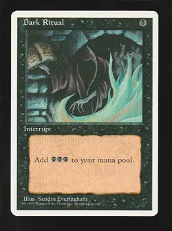 MTG 4th Edition Dark Ritual - Image 1