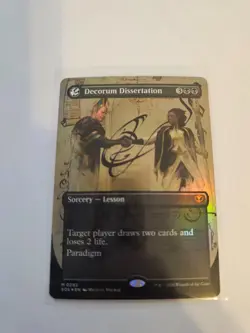 Decorum Dissertation Borderless FOIL MTG SOS Nm/M - Image 1