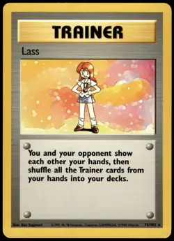 Lass 75/102 Base Set Unlimited Rare LP Pokemon 1999 - Image 1