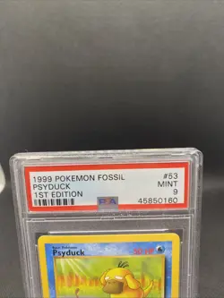 1999 Pokemon Fossil PSYDUCK 1st Edition 53/62 PSA 9 59 HP - Image 2