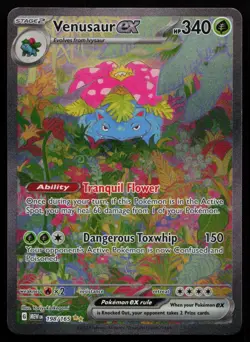 Venusaur ex 198/165 151 MEW Special Illustration Rare Pokemon LP - Image 1