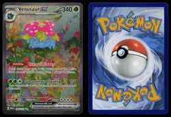 Venusaur ex 198/165 151 MEW Special Illustration Rare Pokemon LP - Image 3