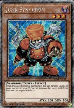 Junk Synchron - Platinum Secret Rare 1st Edition RA03-EN199 - NM - YuGiOh - Image 1