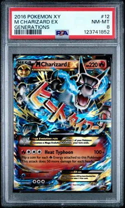 PSA 8 M Charizard EX 12/83 Holo Ultra Rare Generations Vintage Pokemon Card TCG - Image 1