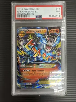 2016 Pokemon XY Generations 12/83 M Charizard EX PSA 7 - Image 1