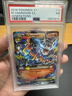 2016 Pokemon XY Generations 12/83 M Charizard EX PSA 7 - Image 3