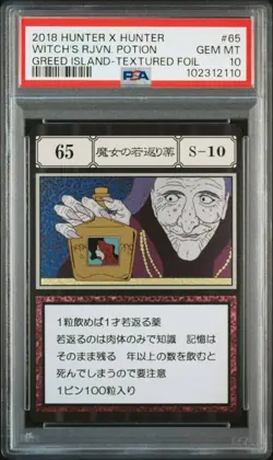 Pokemon PSA 10 Witch's Rejuvenation Card Hunter Greed Island Gem Mint - Image 1