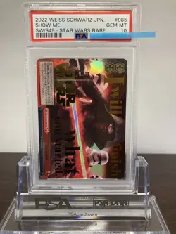 Weiss Schwarz Star Wars PSA10 Sw-S49-085SW Foil Stamped Card - Image 1