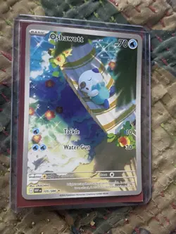 Pokemon TCG White Flare Oshawott Illustration Rare Card 105/86 English - Image 1