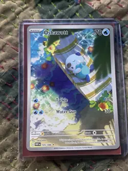 Pokemon TCG White Flare Oshawott Illustration Rare Card 105/86 English - Image 2