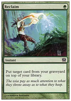 Reclaim - Medium Play MTG 9th Edition - Image 1