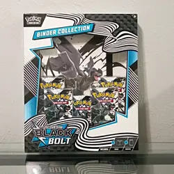 Pokemon Scarlet & Violet Black Bolt Binder Collection Booster Box Zekrom - Image 1