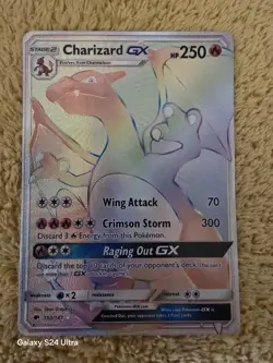 🔥 Burning Shadows Rainbow Charizard GX Secret rare Pokemon 2017 🔥 - Image 1