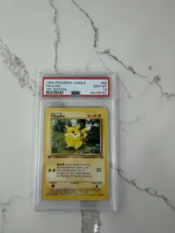 1999 Pokemon Jungle 1st Edition Pikachu #60/64 PSA 10 GEM MINT A1 - Image 1
