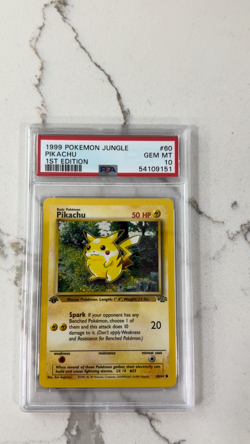 1999 Pokemon Jungle 1st Edition Pikachu #60/64 PSA 10 GEM MINT A1 - Image 2