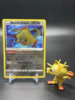 Radiant Jirachi 120/195 Pokemon Swsh12: Silver Tempest Holo - NM - Image 1